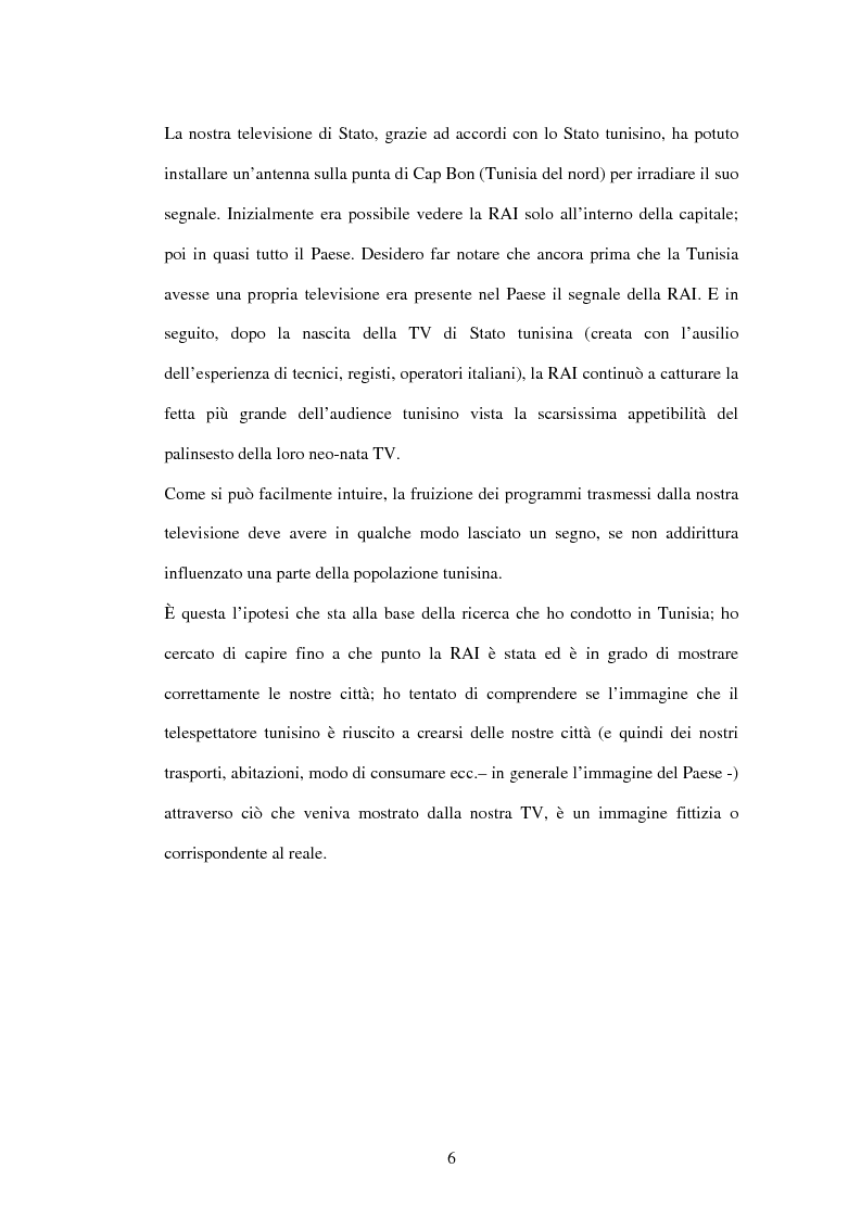 Anteprima della tesi: Roma-Cap Bon: sola andata. L'identità delle città italiane nell'esperienza dei telespettatori tunisini, Pagina 2