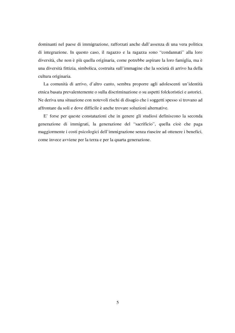 Anteprima della tesi: Adolescenti e immigrazione, Pagina 3