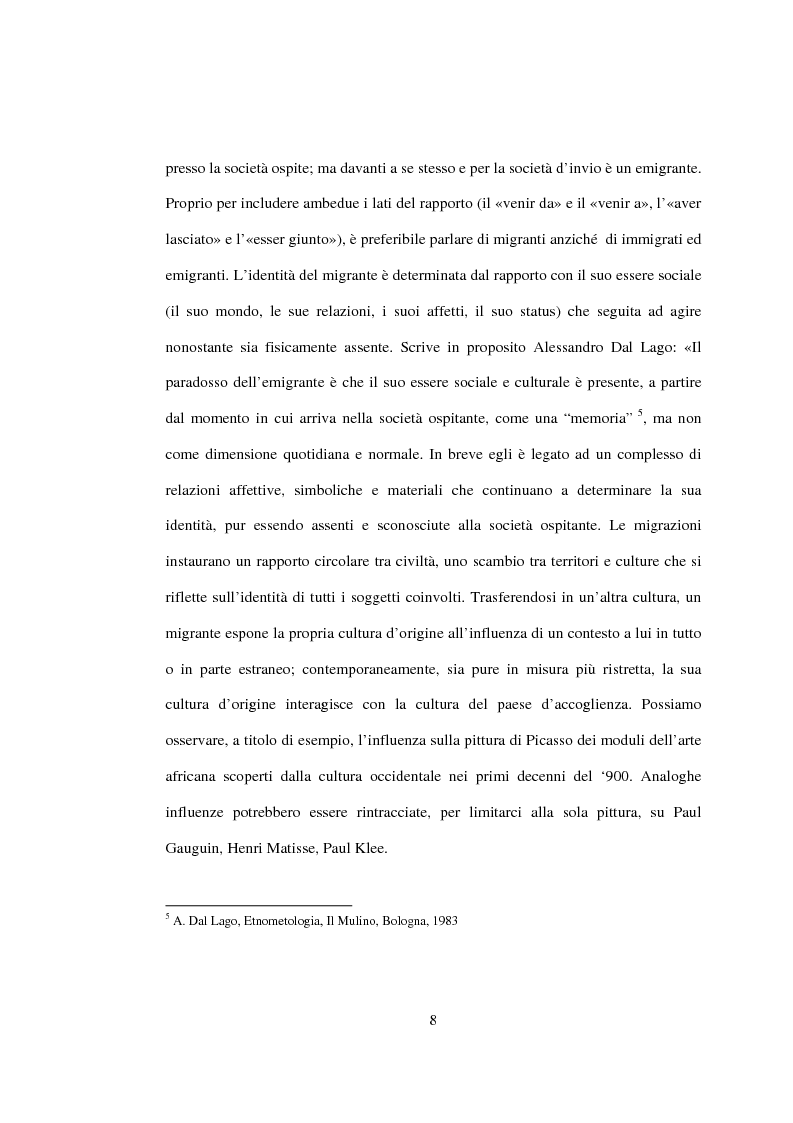 Anteprima della tesi: I flussi migratori verso l'Europa. Il caso italiano e la diaspora cinese in Toscana., Pagina 6