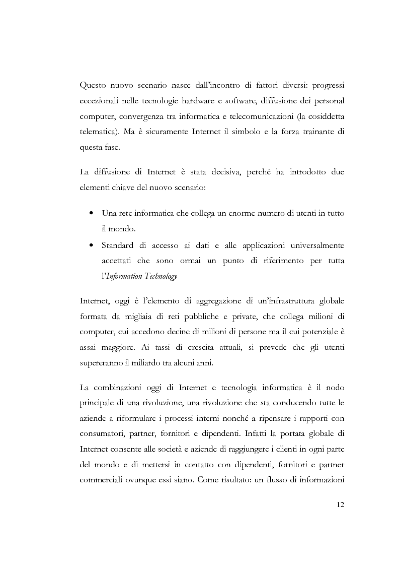 Anteprima della tesi: E-business: la trasformazione dei processi aziendali attraverso le tecnologie internet. Il caso IBM, Pagina 7