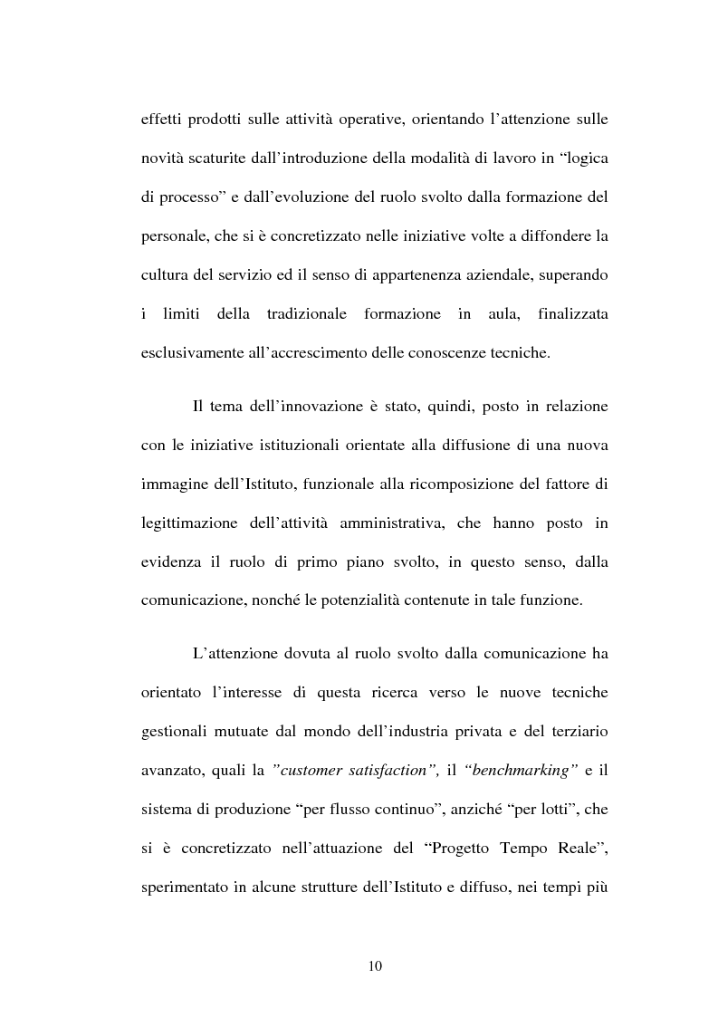 Anteprima della tesi: Amministrazione Pubblica e innovazione: il processo di riforma dell'INPS (1979-2005), Pagina 5