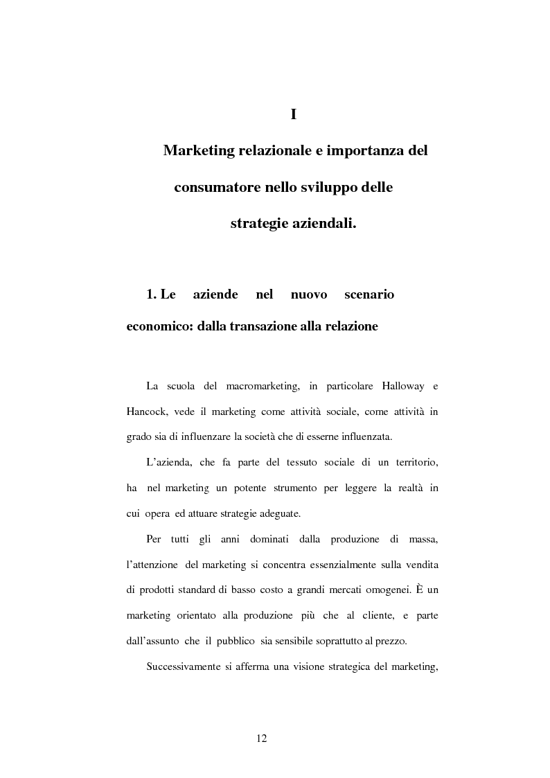Anteprima della tesi: Aspetti e problemi del Customer Relationship Management (CRM), Pagina 6