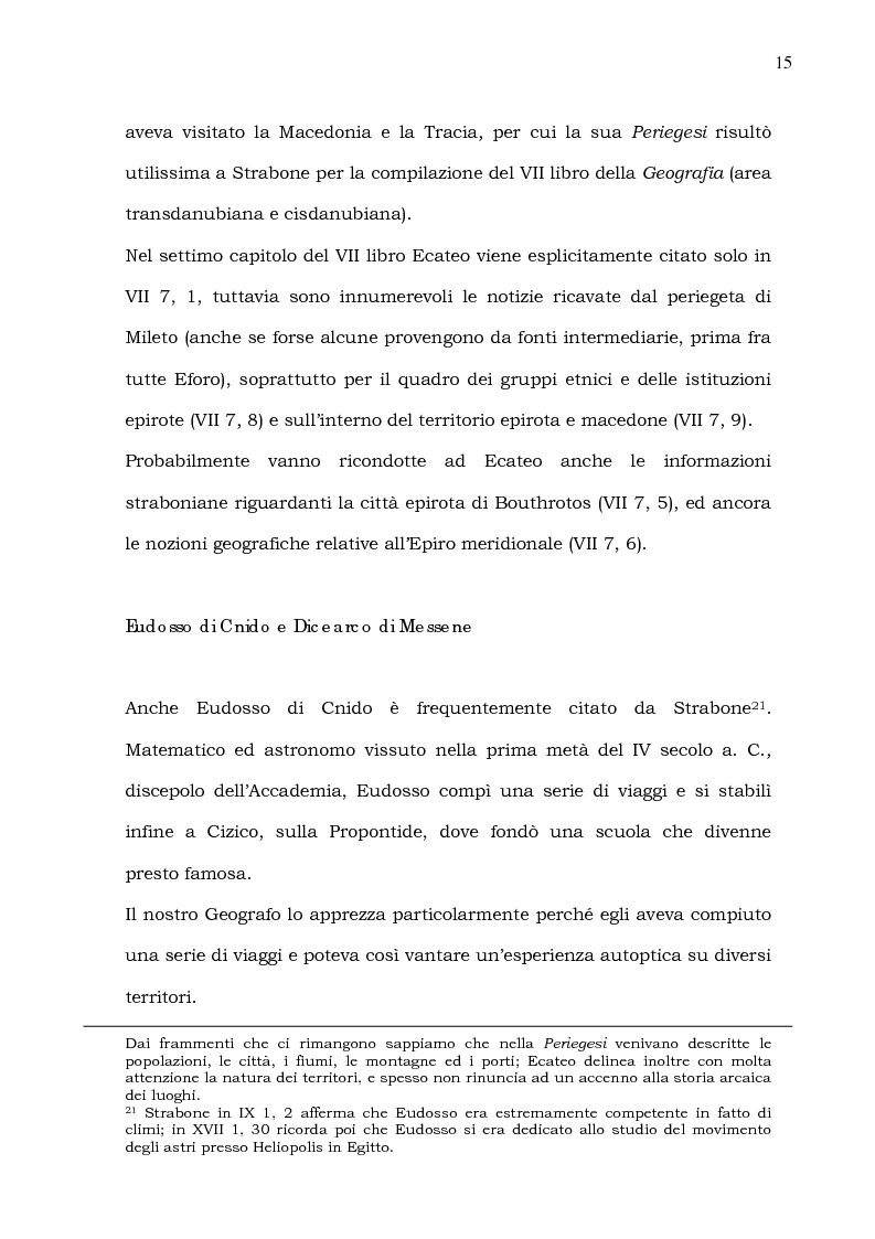 Anteprima della tesi: Epiro, Macedonia, Tracia e Tessaglia (Strab. VII 7 e frammenti; IX 5). Introduzione alle problematiche del testo, versione, note e spunti per un commento, Pagina 15