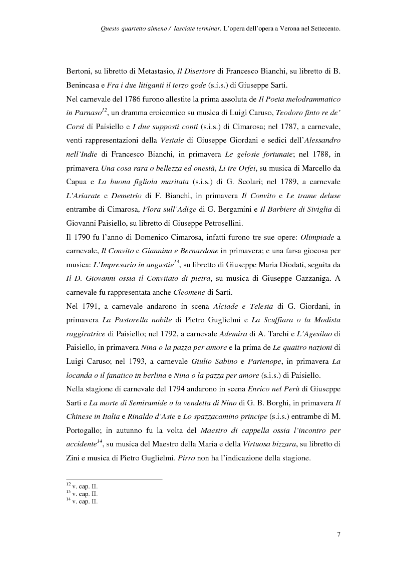 Anteprima della tesi: Questo quartetto almeno lasciate terminar. L’opera dell’opera a Verona nei libretti settecenteschi., Pagina 9