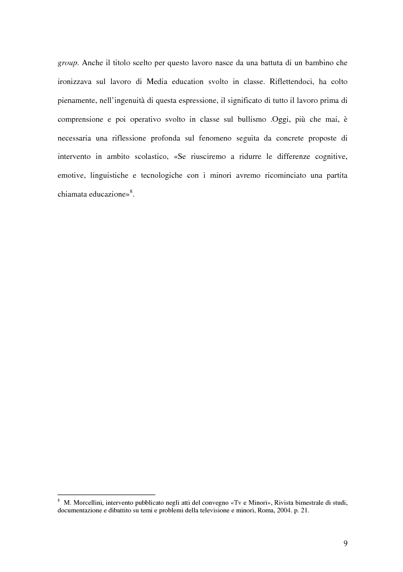 Anteprima della tesi: Chi media i bulli. Bullismo e devianza: analisi e ricerca., Pagina 6