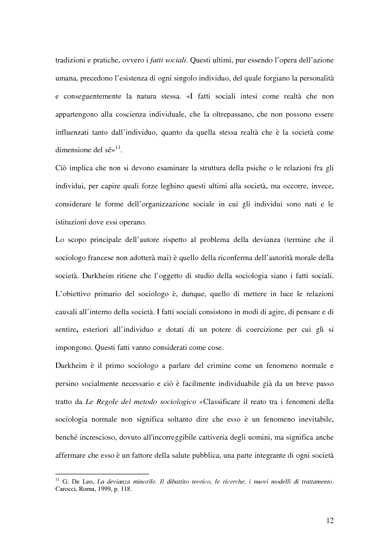 Anteprima della tesi: Chi media i bulli. Bullismo e devianza: analisi e ricerca., Pagina 9