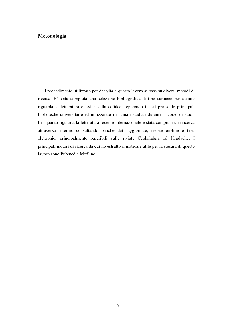 Anteprima della tesi: Aspetti neurofisiologici e correlati psicologici della cefalea in età evolutiva, Pagina 6