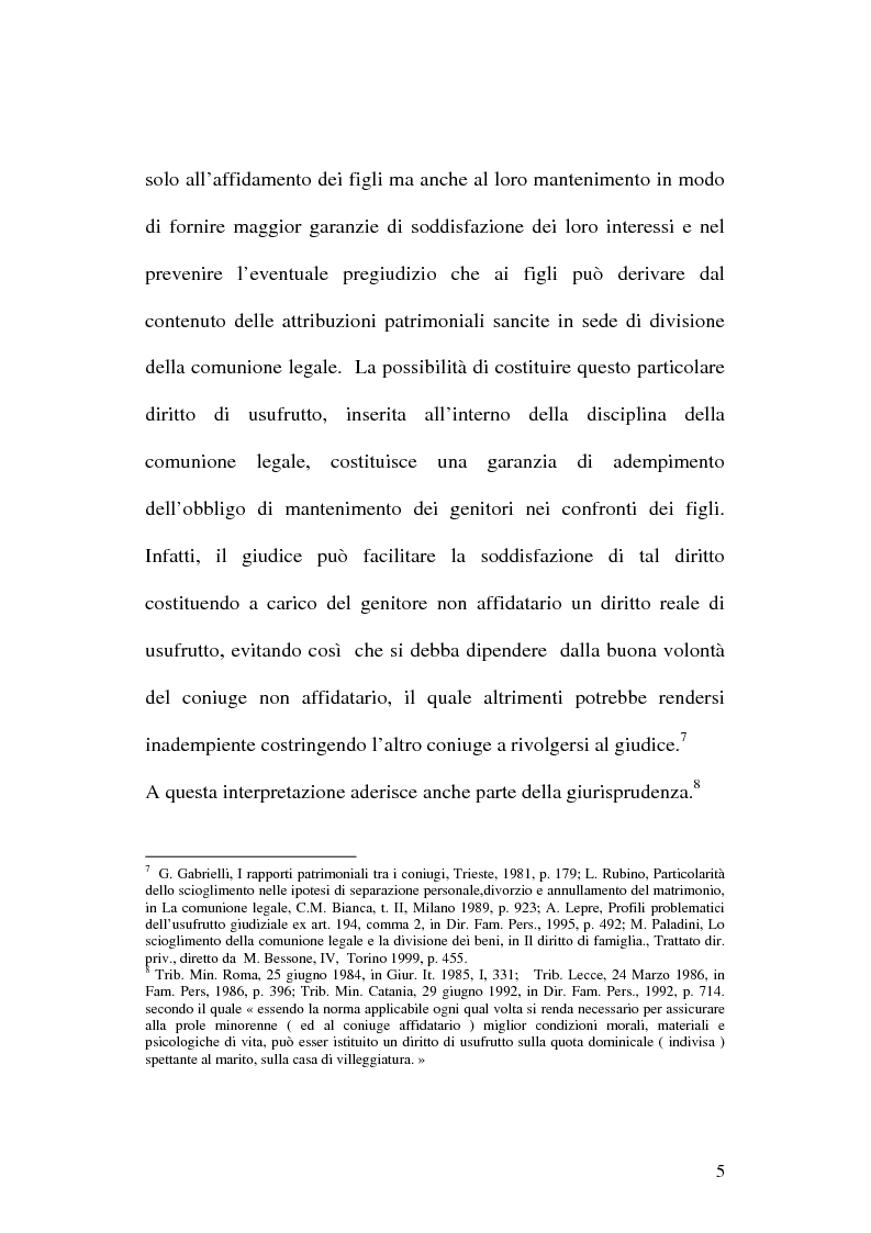 Anteprima della tesi: L' Usufrutto Giudiziale, Pagina 5