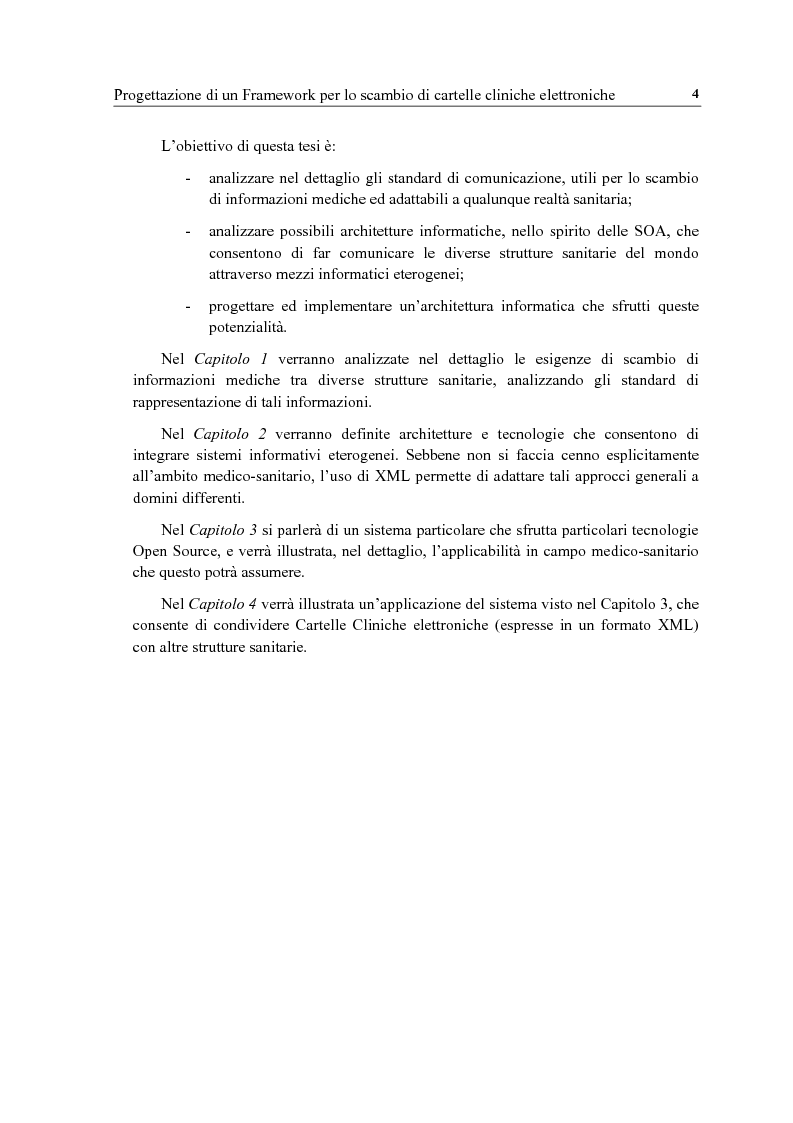Anteprima della tesi: Progettazione di un framework per lo scambio di cartelle cliniche elettroniche in campo medico-sanitario, Pagina 2