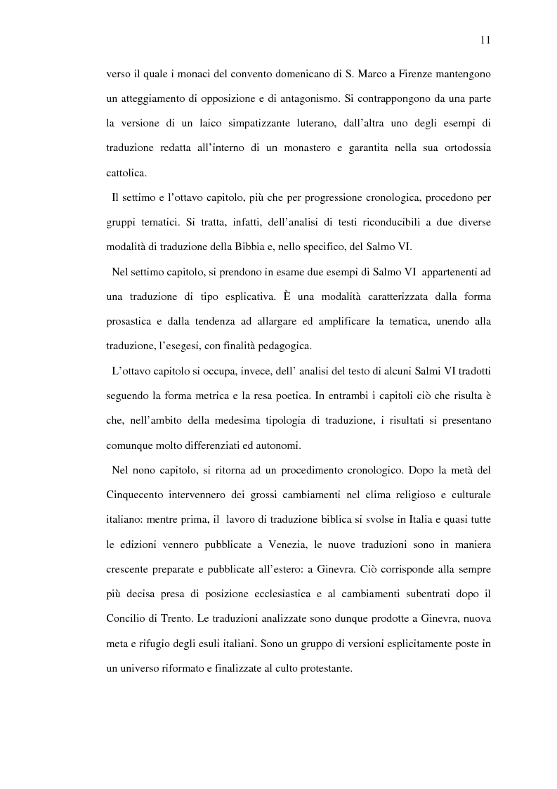 Anteprima della tesi: Volgarizzamenti dei Salmi Penitenziali. Il Salmo VI, Pagina 6