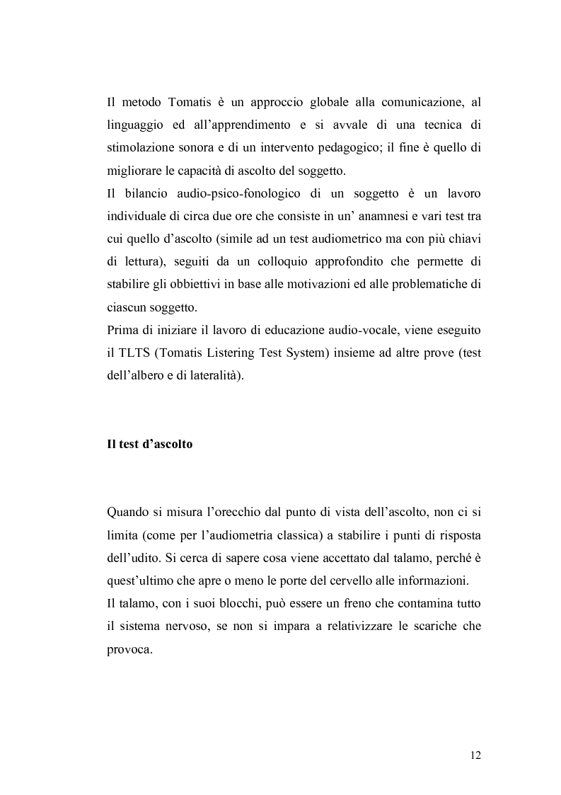 Anteprima della tesi: Il metodo Tomatis: embriogenesi dell'organo dell'udito e delle basi del linguaggio, Pagina 10