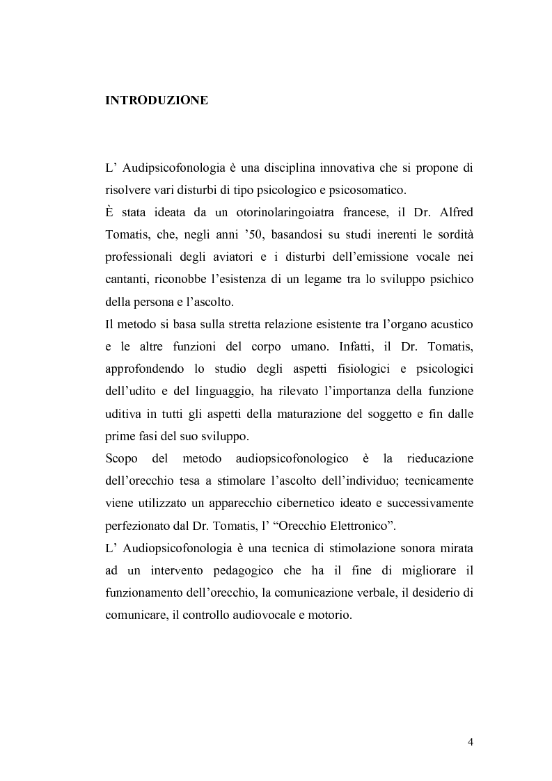 Anteprima della tesi: Il metodo Tomatis: embriogenesi dell'organo dell'udito e delle basi del linguaggio, Pagina 2