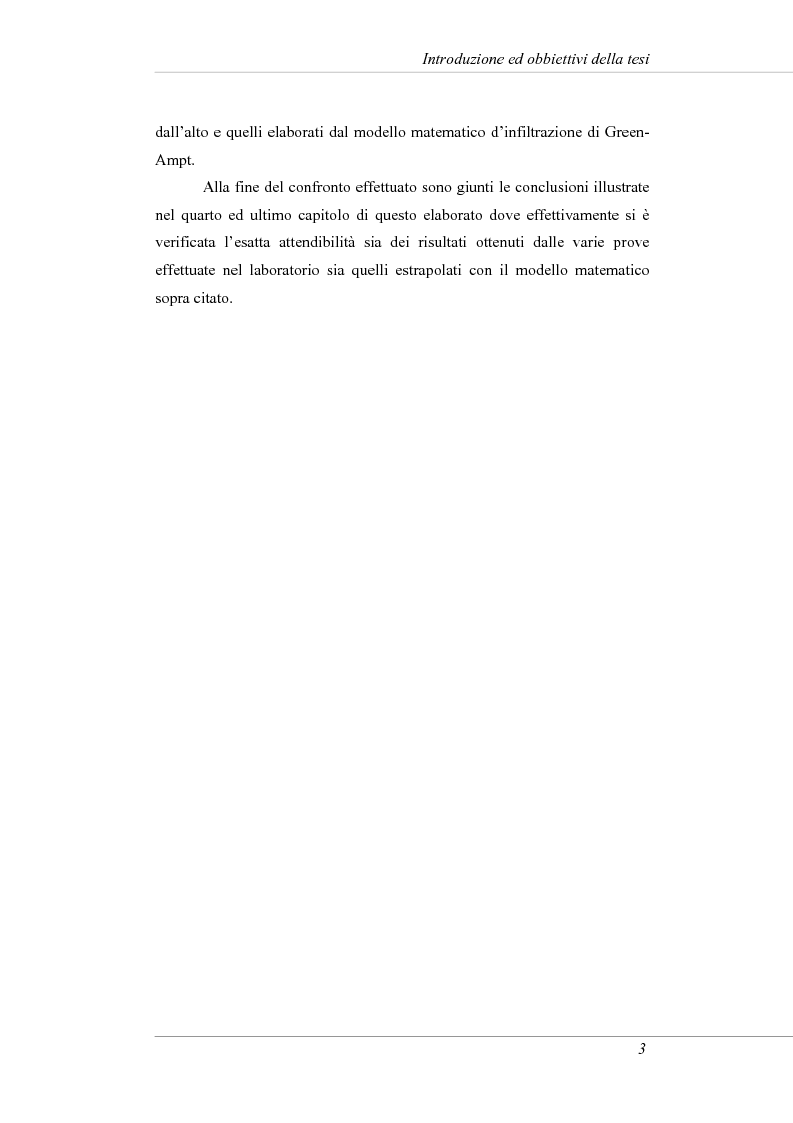 Anteprima della tesi: Modelli e prove d'infiltrazione in laboratorio a scala grande, Pagina 3