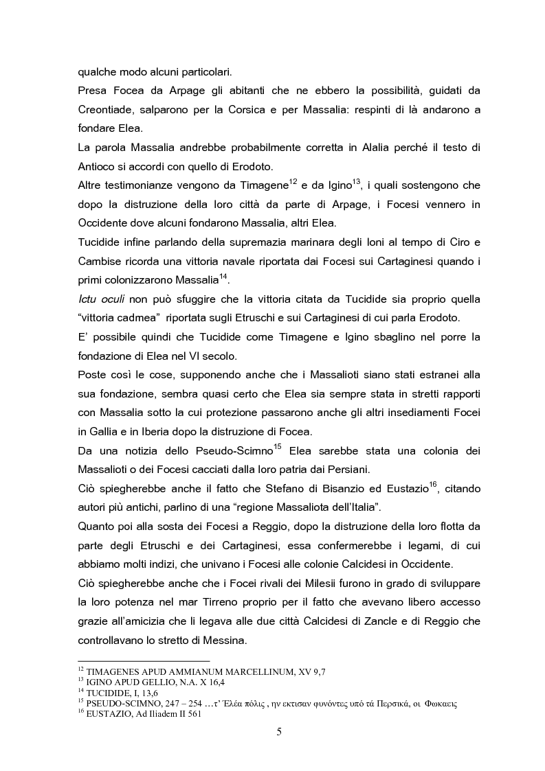 Anteprima della tesi: Velia: un secolo di ricerche, Pagina 5
