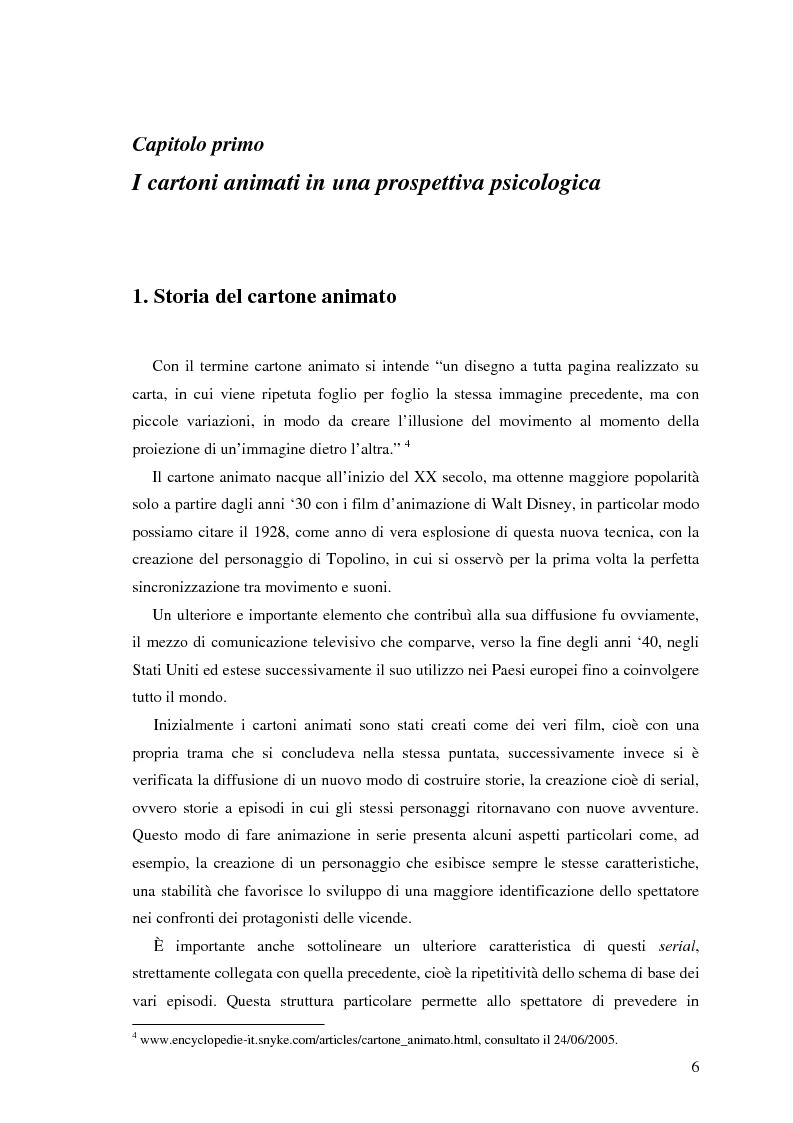 Anteprima della tesi: Il cartone animato: un approccio psicodinamico, Pagina 4
