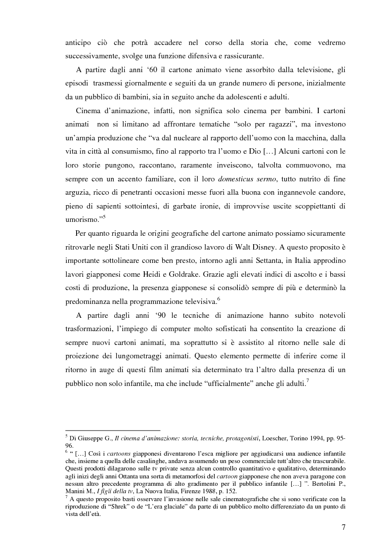 Anteprima della tesi: Il cartone animato: un approccio psicodinamico, Pagina 5