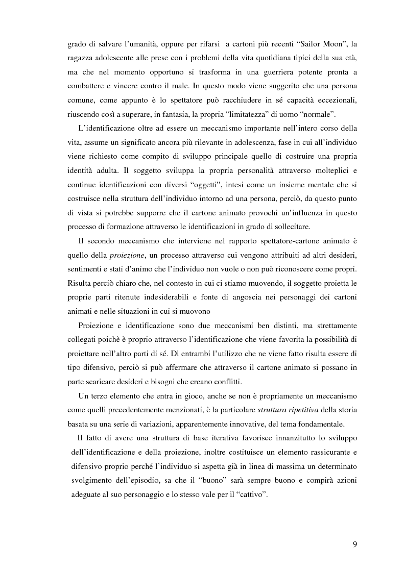 Anteprima della tesi: Il cartone animato: un approccio psicodinamico, Pagina 7