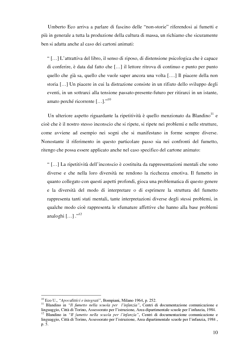 Anteprima della tesi: Il cartone animato: un approccio psicodinamico, Pagina 8