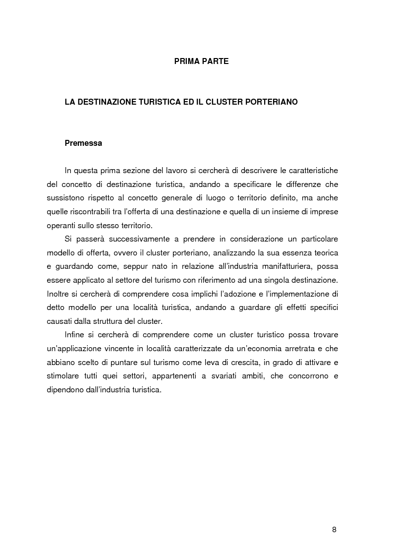 Anteprima della tesi: Destinazione e Cluster Turistici: un'applicazione all'Oasi egiziana di Siwa, Pagina 3