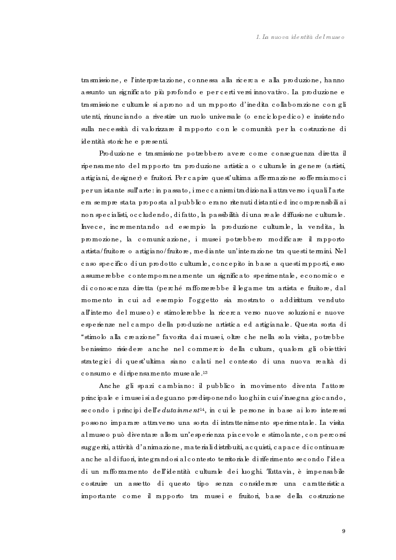 Anteprima della tesi: Design nel museo. Strategie di merchandising, Pagina 12
