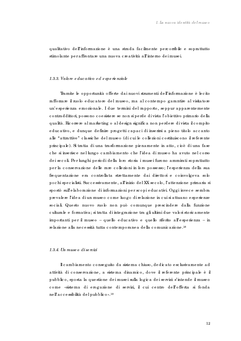 Anteprima della tesi: Design nel museo. Strategie di merchandising, Pagina 15