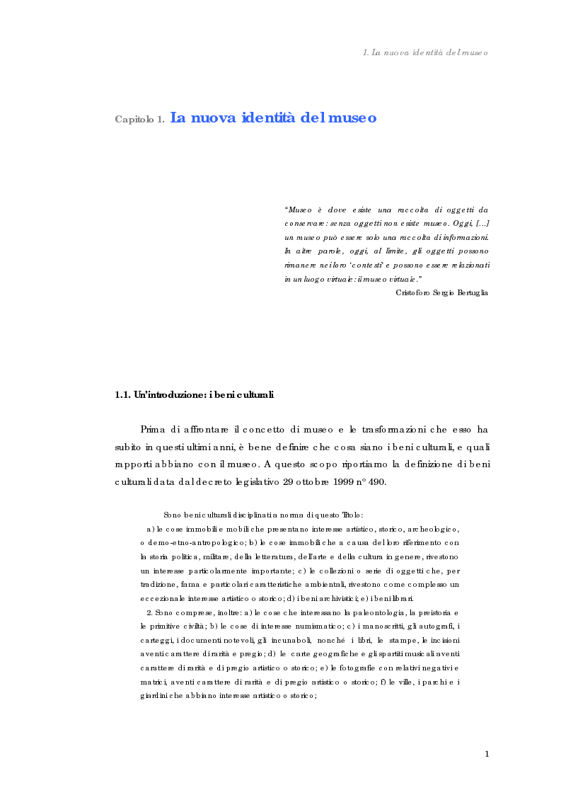 Anteprima della tesi: Design nel museo. Strategie di merchandising, Pagina 4