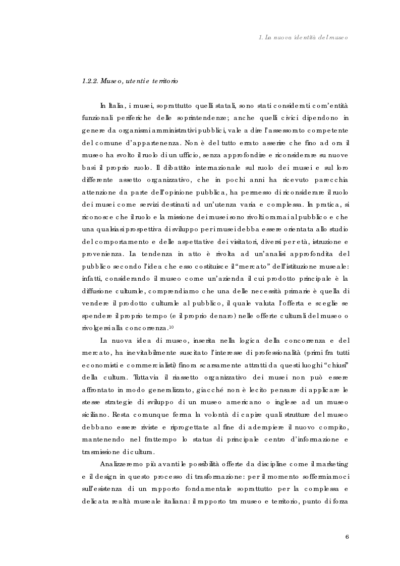 Anteprima della tesi: Design nel museo. Strategie di merchandising, Pagina 9