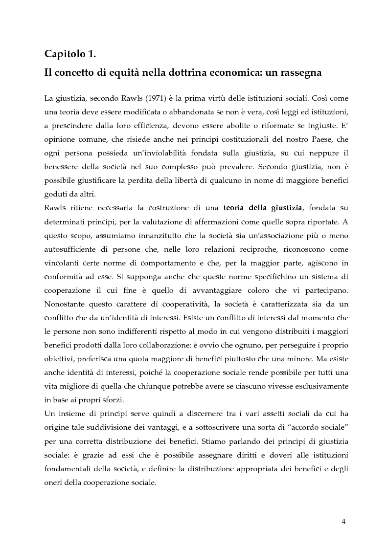 Anteprima della tesi: L'allocazione delle risorse economiche e il problema dell'equità in ambito sanitario: un'indagine sul comportamento del personale medico, Pagina 4