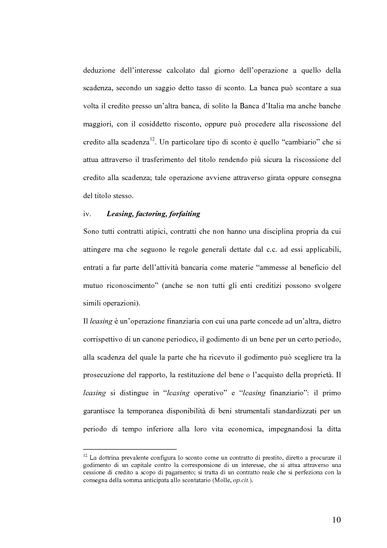 Anteprima della tesi: Il Jus Variandi nei contratti bancari di finanziamento, Pagina 13