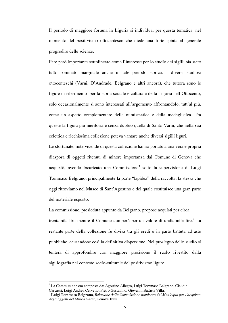 Anteprima della tesi: Sigillografia e sfragistica ligure medievale: indagini e proposte, Pagina 2