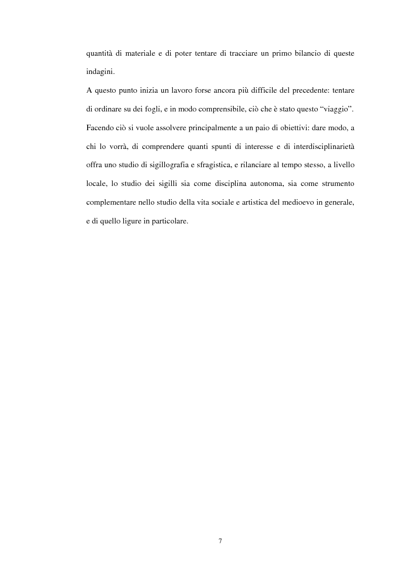 Anteprima della tesi: Sigillografia e sfragistica ligure medievale: indagini e proposte, Pagina 4