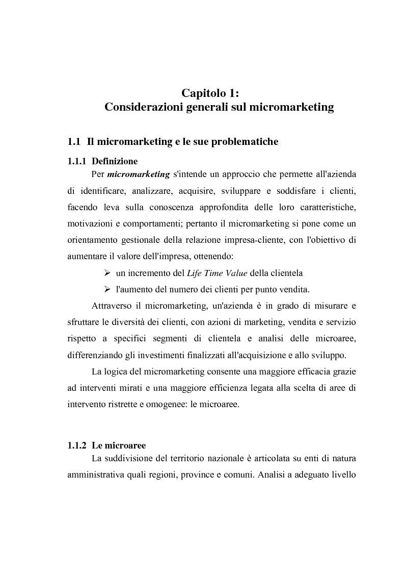 Anteprima della tesi: Geomarketing: un'applicazione alle agenzie bancarie di Roma, Pagina 4