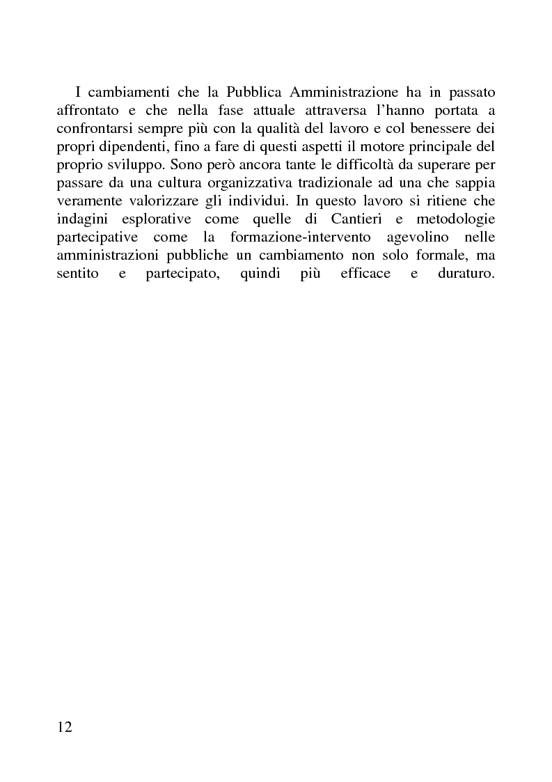 Anteprima della tesi: Benessere organizzativo e progettazione ergonomica: il caso del Comune di Anzio, Pagina 12