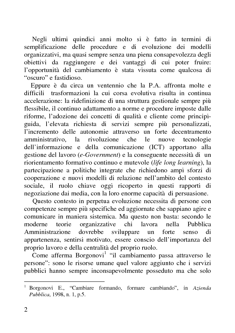 Anteprima della tesi: Benessere organizzativo e progettazione ergonomica: il caso del Comune di Anzio, Pagina 2