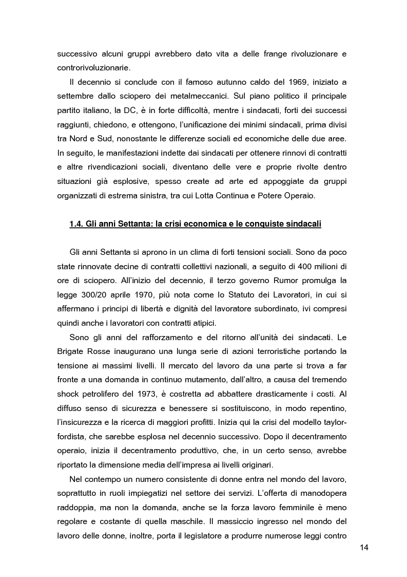 Anteprima della tesi: I lavoratori in prestito: uno studio sui nuovi contratti di lavoro, Pagina 10