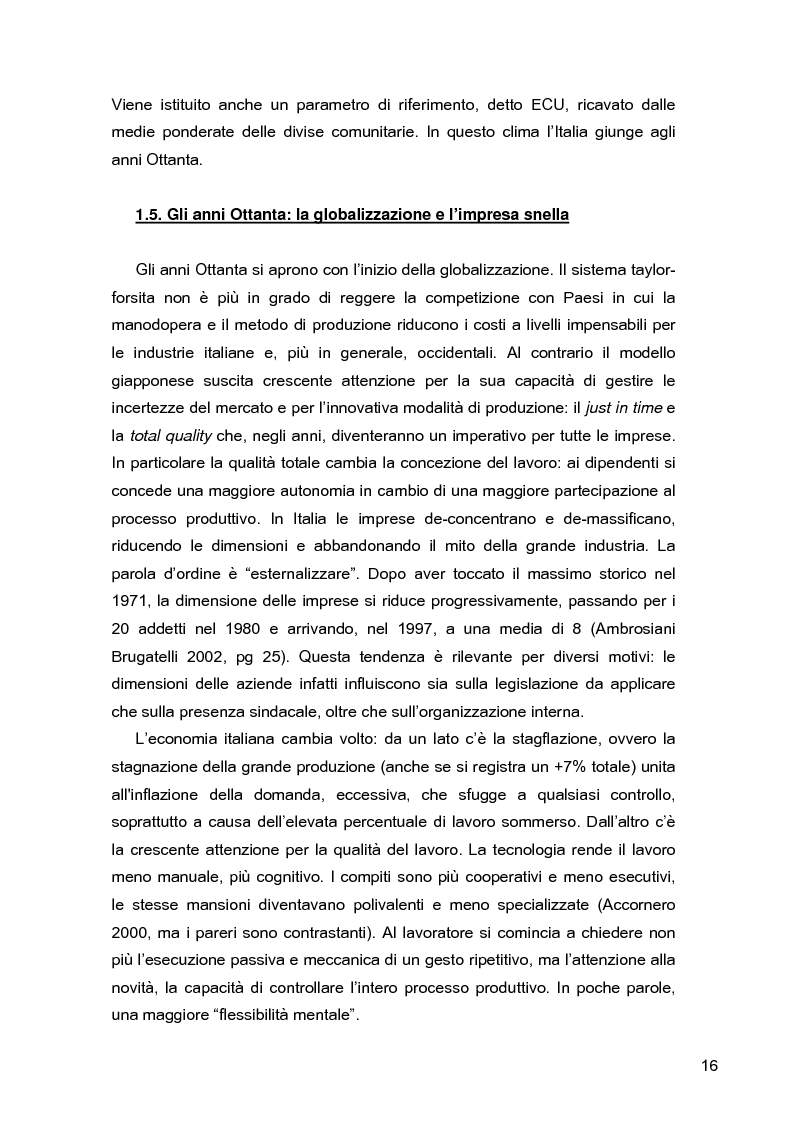 Anteprima della tesi: I lavoratori in prestito: uno studio sui nuovi contratti di lavoro, Pagina 12