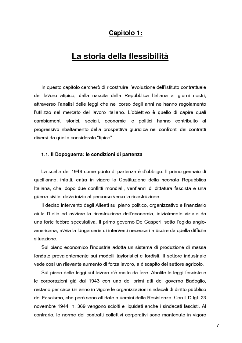 Anteprima della tesi: I lavoratori in prestito: uno studio sui nuovi contratti di lavoro, Pagina 3