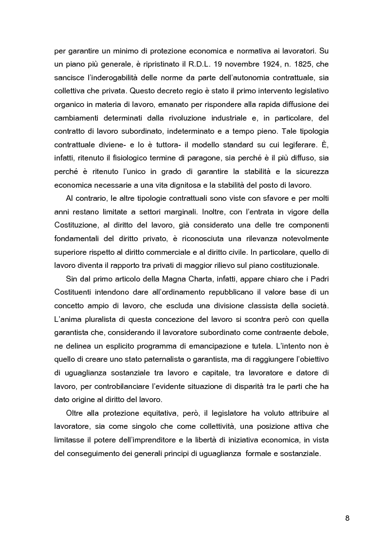 Anteprima della tesi: I lavoratori in prestito: uno studio sui nuovi contratti di lavoro, Pagina 4