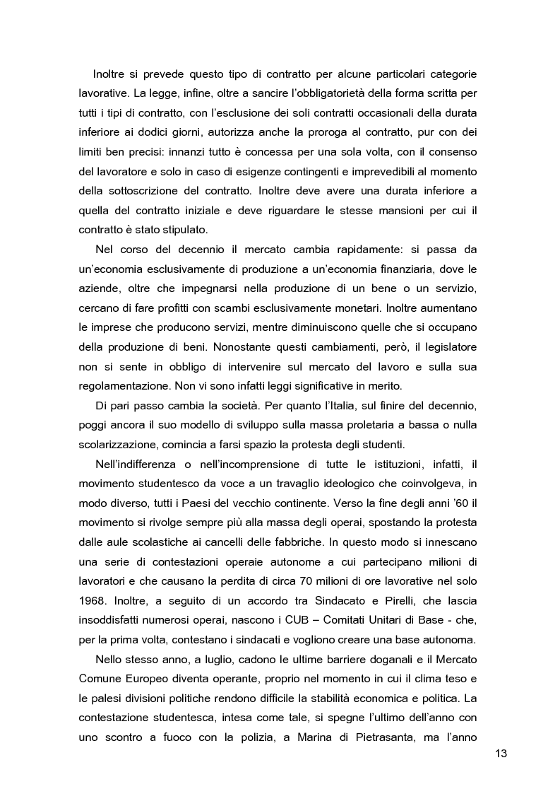 Anteprima della tesi: I lavoratori in prestito: uno studio sui nuovi contratti di lavoro, Pagina 9