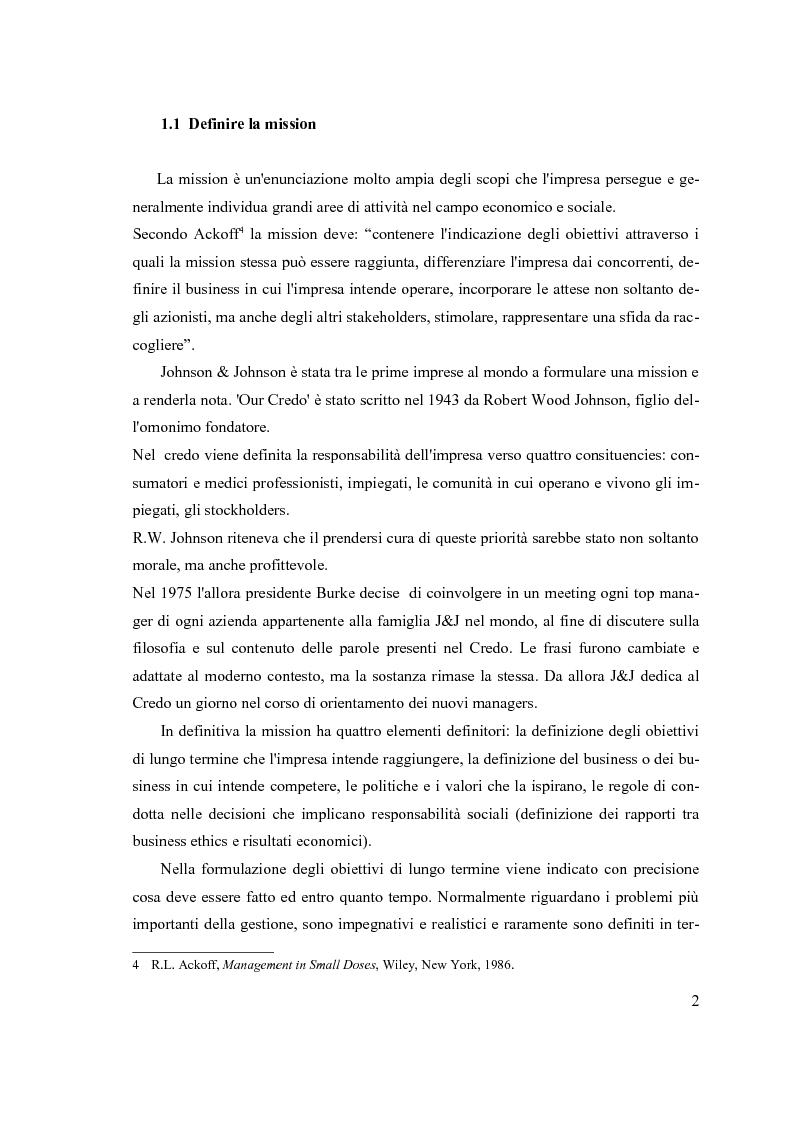 Anteprima della tesi: Constituencies management e gestione strategica: la reputazione d'impresa nel settore farmaceutico, Pagina 4