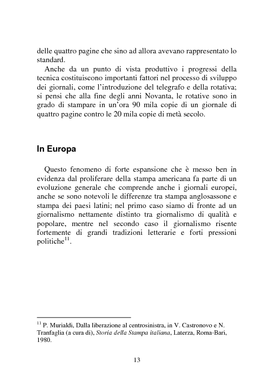 Anteprima della tesi: Notizia Promozionale, la notizia fra obiettivo pubblico e pubblico obiettivo, Pagina 13