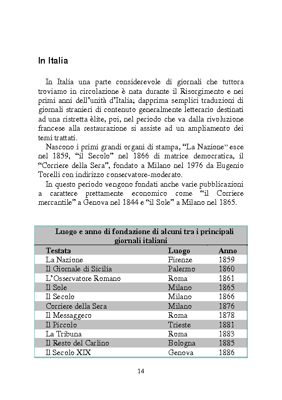 Anteprima della tesi: Notizia Promozionale, la notizia fra obiettivo pubblico e pubblico obiettivo, Pagina 14