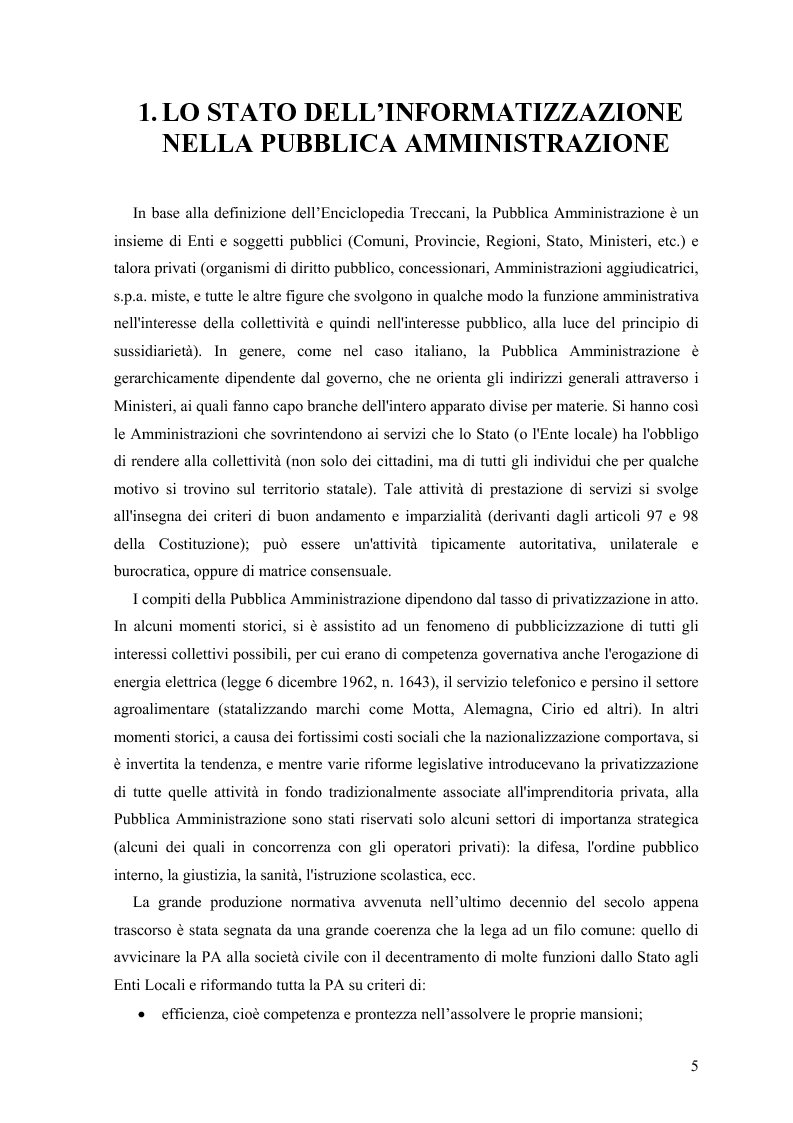 Anteprima della tesi: Lo stato delle intranet nelle Pubbliche Amministrazioni, Pagina 3