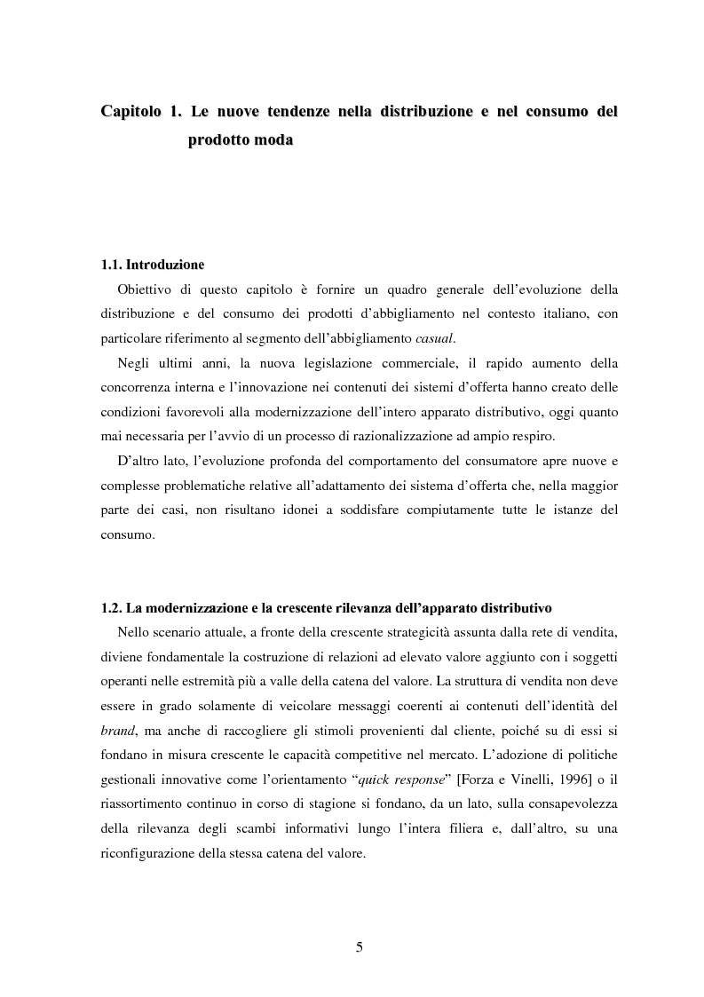 Anteprima della tesi: Marketing esperienziale e punto vendita nell'abbigliamento: aspetti concettuali ed applicativi, Pagina 3