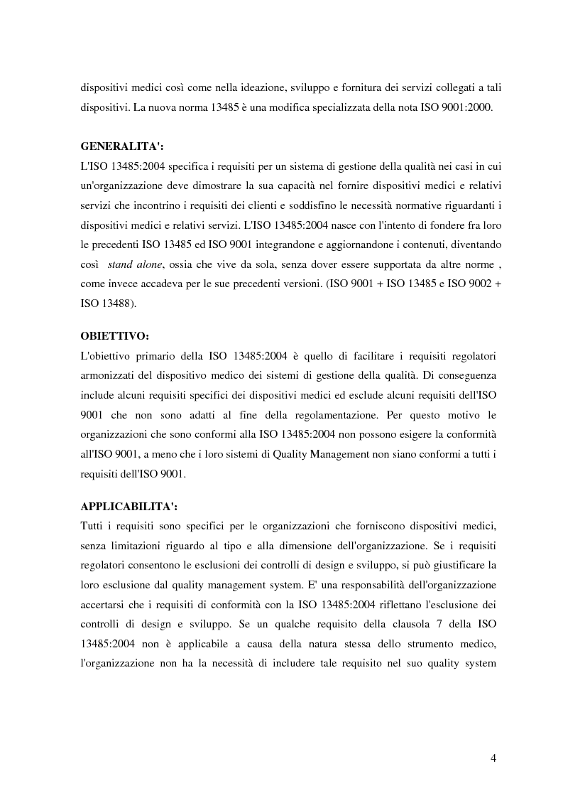 Anteprima della tesi: Dispositivi medici: certificazione, sicurezza e rintracciabilità, Pagina 4