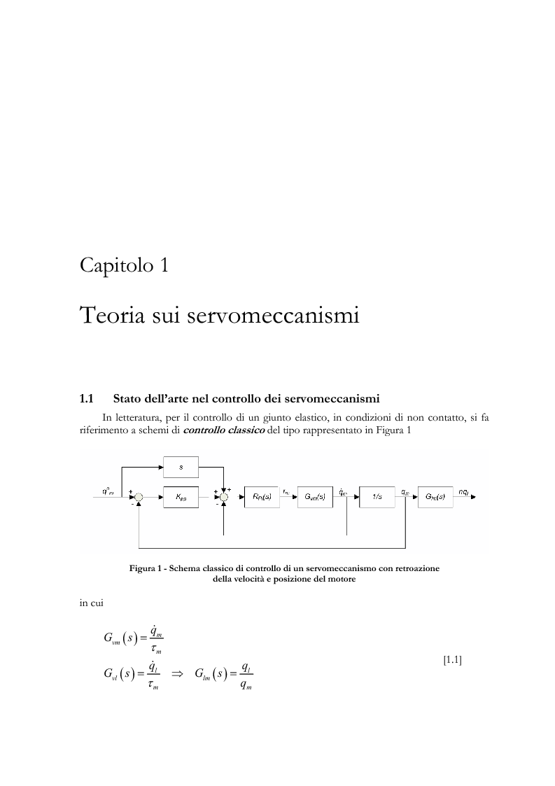 Anteprima della tesi: Modellistica e analisi delle prove sperimentali su un giunto robotico per applicazioni spaziali, Pagina 3