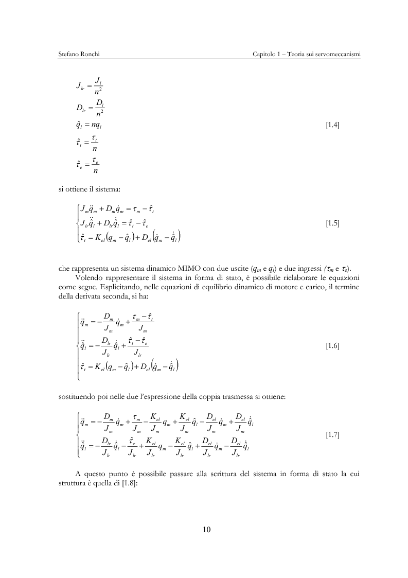 Anteprima della tesi: Modellistica e analisi delle prove sperimentali su un giunto robotico per applicazioni spaziali, Pagina 7
