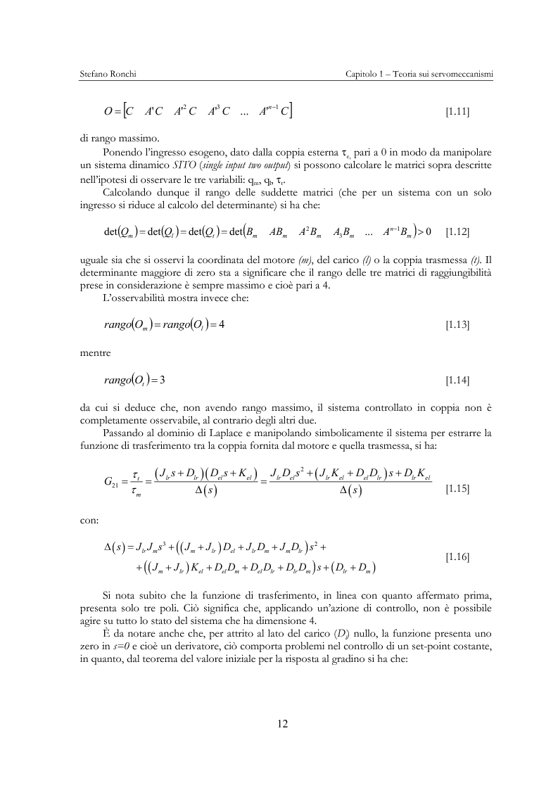 Anteprima della tesi: Modellistica e analisi delle prove sperimentali su un giunto robotico per applicazioni spaziali, Pagina 9
