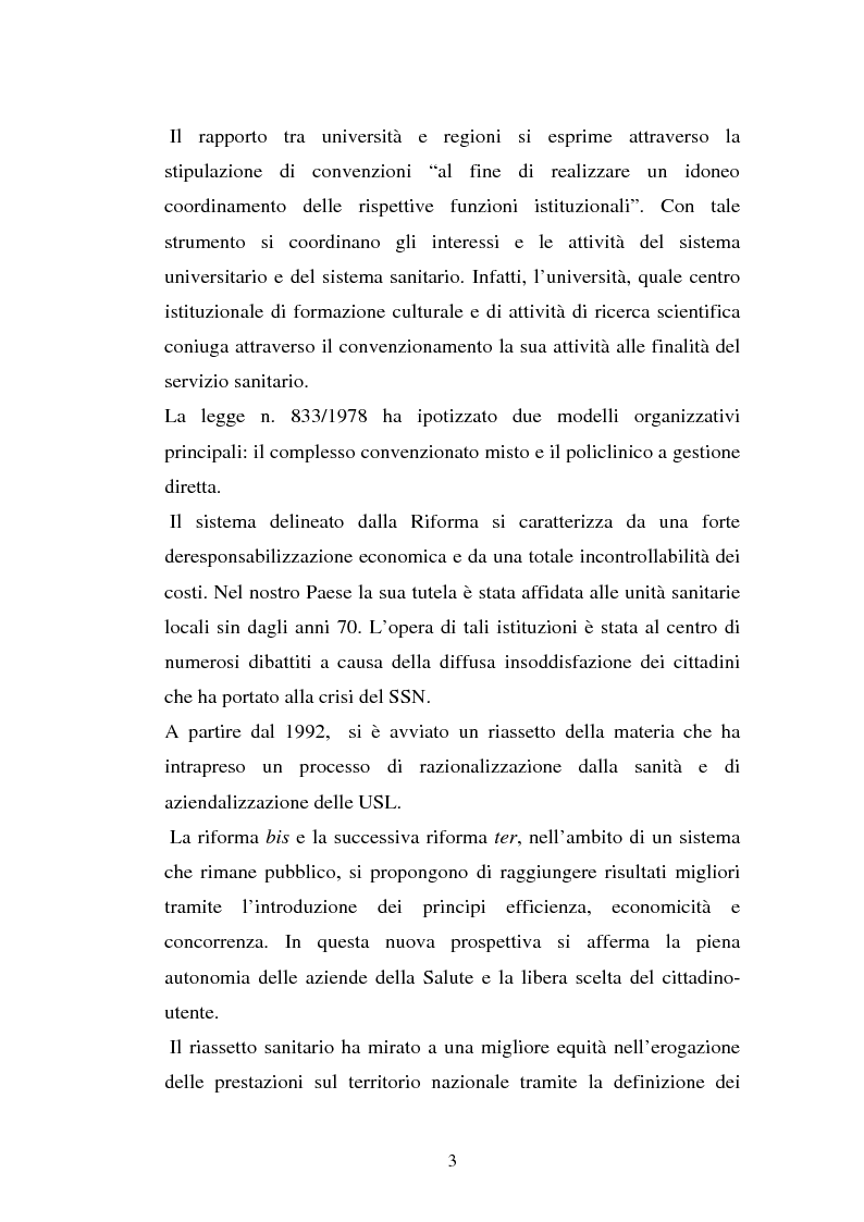 Anteprima della tesi: L'Azienda ospedaliera universitaria, Pagina 3