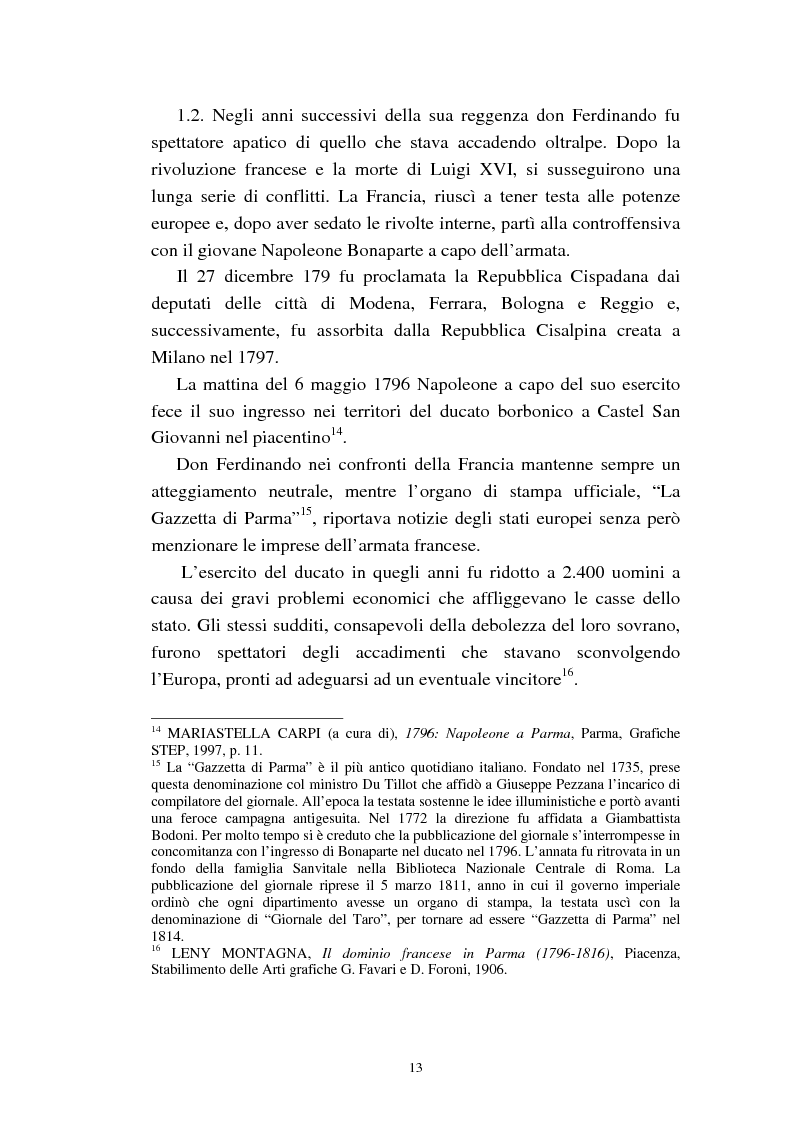 Anteprima della tesi: Mademoiselle Françoise Raucourt prima attrice della Comédie-Française e della Compagnia Imperiale e Reale a Parma (1807-1813), Pagina 11
